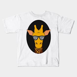 Girafffe with Sunglasses Kids T-Shirt